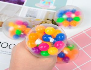 Balloonowa zabawka 24/szt. Sensoryczne Fingers Toys 6 cm Kolor Bead Ball TPR Rube Kunching Autism Autism Autism Stress Sprzedaż H33HRJ78340097