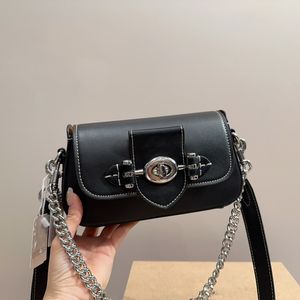 Topp lyx klassisk designer väska cool flicka crossbody mini brie flap guld sliver kedja väskor minis tote handväska kvinnor plånbok purse kavlig nåd y2k stil