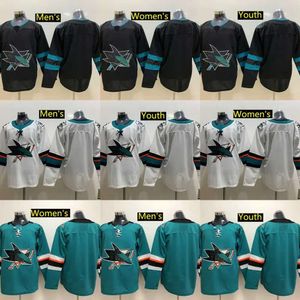 Camisas de Hóquei San''jose''sharks 11 Andrew Coglian 62 Kevin Labanc 48 Tomas Hertl 72 William Eklund 92 Rudolfs Balcers Homens Mulheres Juventude 87