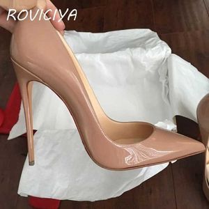 Abendschuhe Rot Schwarz Gelb Extrem hoher Absatz Spitzschuh Neue Damen-Schuhe mit hohen Absätzen Damenschuhe Party Hochzeit QP067 ROVICIYA