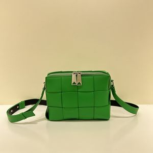 Designerska torba z kamerą Wysokiej jakości prawdziwa skóra mniejsza torba na crossbody Modna torba na ramię męskie i damskie splot Portfel Crossbody