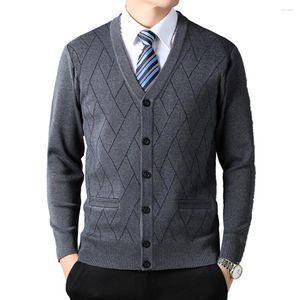 Maglioni da uomo Cardigan con bottoni Maglione da uomo Top termici Scollo a V Giacca calda Cappotto traspirante Bella giacca Maglione lavorato a maglia comodo