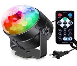 7Color 3W LED -effekter Disco DJ Sound Control Laser Projector Effect Light Music Christmas Party Decoration Stage Light3770577