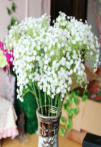 Pretty 10Pcslot Gypsophila Baby039s Breath Artificial Fake Silk Flowers Plant Home Wedding Decoration 549867624601