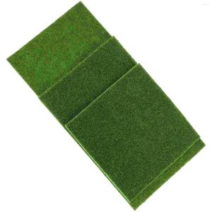 Dywany 4PCS Miniaturowe premium sztucznej trawy dla zielonego krajobrazu (x 15 cm)