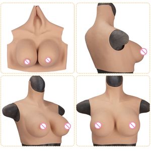 Accessori per costumi Forme del seno in silicone realistiche Pettorale falso Enhancer Tette Trans Transgender Cosplay Tette finte Drag Queen Crossdresser