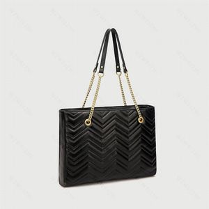 Classic Fashion Totes Handbags Black Marmont Women Chains Tote Bags Handbag Leather Shoulder Cross Body Bag Lady Messenger Purses 2389