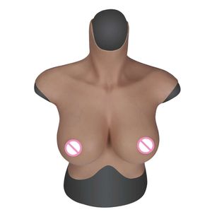 Kostymtillbehör Giant Silicone Trans Women Fake Protetic Breast Form Fetisch Man Crossdresser Transvestist Sissies Large Gel Gummy Bear Boobs