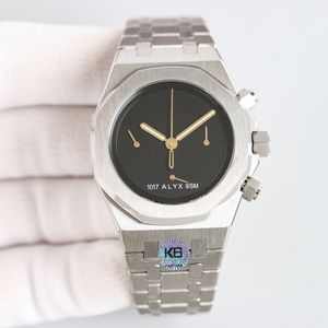 Mens Chronograph Watch Automatic Mechanical Movement Watches 100mm Sapphire Women Wristwatch Montre de Luxe 904L Rostfritt stål