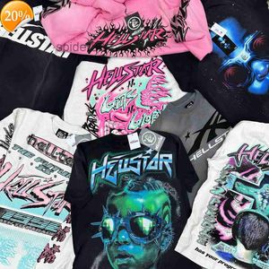 Men S T Shirts Streetwear Hellstar Y2K koszula Harajuku Hip Hop Graphic Print Botton Crew Neck Oversize tshirt Gothic Tops 231117 Skc6 G7d1