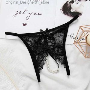 Cuecas calcinhas chegam novas mulheres sexy abertura virilha pérola calcinha senhoras roupa interior rendas cuecas femininas tangas g-string lingerie sexy roupa interior q240126