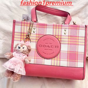 Luxurys handväska sacoche designer fält dempsey tygväska för kvinna rosa pochette weekender väska remmar mens canvas läder handväska koppling crossbody strip axel väskor