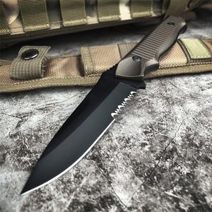 BM 140BK Tactical knife 154 Blade Aluminium alloy Handle Fishing Diving Straight Knife Outdoor Camping Hunting Knives + Sheath 3 Styles