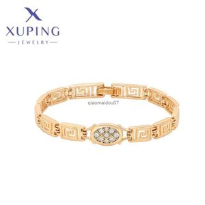 Chain Xuping Jewelry Hot Prosty moda elegancka elegancka bransoletki damskie złoto kolor szkolne świąteczne prezenty urodzinowe x000759468l24