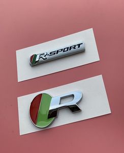 R Green Red Badge RSport Bar Emblem for Jaguar XE FPACE Fender Trunk Car Styling Refitting Sport Car High Performance Sticker9719122