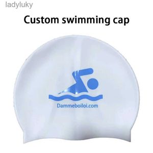 Simningskåpor Anpassad simning Cap Custom Made Material Club Activity Competition Special Swimming Cap Equipment CustomizationL240125