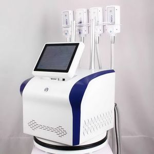 Bärbar fettfrysning Cryolipolyss 4 Cryo Plates Cool Pads Cryooskin Cryoterapy EMS RF Slimming Machine