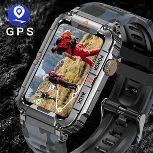 Intelligente Uhren Neue GPS-Smartwatch für Männer Bluetooth-Anruf Gesundheitsüberwachung Intelligente Uhren AI Voice Sports Wasserdichte Herren-Smartwatches YQ240125