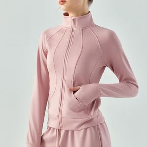 Lu – Damen-Sweatanzüge für Yoga-Kleidung, Lu, zweiteiliges Set, Designer-Trainingsanzug, Damen-Sportbekleidung, durchgehender Reißverschluss, Kapuzenpullover, Frühling und Herbst, lässig