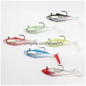 Ganchos de pesca chumbo peixe 8cm11.5g/10cm19.5g seis cores opcionais musda gancho biônico luya isca entrega gota esportes ao ar livre dha49