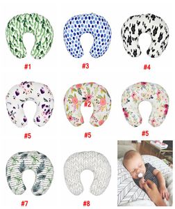 Baby Floral Nursing Soft Pillow Cover Infant Cuddle U Shaped Pudowcase Car Soffa Cushion Cover Kids Feed Midja Kudde L4581634