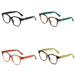 Quatro estações óculos de sol mulheres letras de metal óculos de sol moda masculina acessórios moldura redonda lunette de soleil moderno designer de óculos de sol hg103
