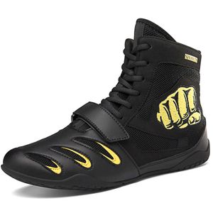 Women's Men's Professional Boxing Shoes Wrestling Shoes Youth Fighting Trainers