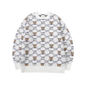 Kvinnors tröja designer hoodie höst/vinter unisex rund hals långärmad tröja med små björntrycksmönster fashionabla