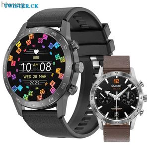Smart Watches DT70 Plus + Smart Watch rostfritt stål Business Men Fitness Wristwatch 1,45 rund skärm NFC Bluetooth Call Smartwatch för män YQ240125