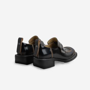 Scarpe eleganti MUMANI INS DonnaPump Slip On stile britannico Punta quadrata Mocassini in vera pelle neri Décolleté Scarpe fatte a mano di alta qualità 2023L231228