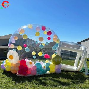 4m dia bubble+1.5m tunnel Outdoor Activities Free Air Shipping Commercial Grade Inflatable Bubble House Bubble Tent for Party Balloons Decorations