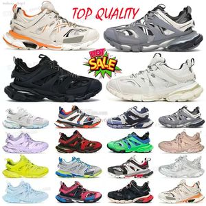 Rabatt Casual Shoes Designer Luxusmarke Männer Frauen Track 3 30 Triple White Black Sneakers Tesss Gomma Leder Trainer Nylon gedruckte Plattform