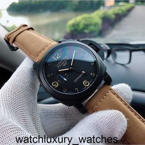 시계 2024 Panerais Watches Mens 디자이너 기계식 자동 사파이어 미러 47mm 13mm 가죽 watchband 스포츠 손목 시계 IC6U