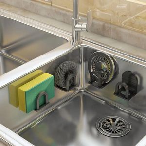 Keuken Opbergruimte Aluminium Sponshouder Gootsteen Afwas Afvoer Droogrek Accessoires