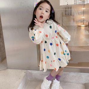 Girl Dresses Spring Autumn Kids Dress Baby Long Sleeve Loving Heart Balloon Princess Clothes