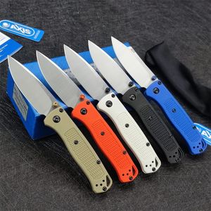 BM Mini Bugout 533/ 533BK Pocket Folding Knife 2.75/ Drop Point Plain Blade Nylon Wave Fiber Handtag Outdoor Survival Camping EDC Cutting Knives BM 535 3300 9400