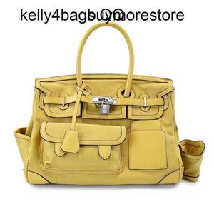 Luxury Rock Cargo Handbag Canvas 7a Handswen Bags Genuine Leather High Capacity Cross Handheld Zipper Multi Port CYH59