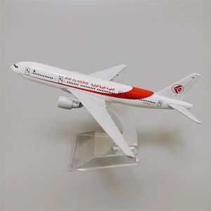 16 cm lega di metallo aria ALGERIE B777 Airlines modello di aereo Boeing 777 Airways modello di aereo pressofuso aereo con supporto regali per bambini 240118