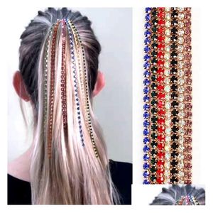 Outras moda peruca extensão cadeia mulheres garra jóias cabeça link bb cabelo clipe 7 cores gota entrega jóias hairjewelry dh8qb