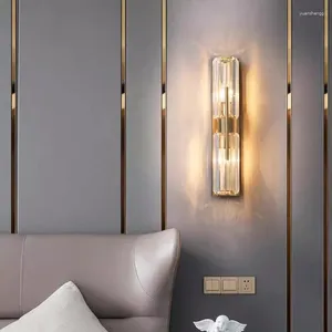壁のランプが導かれたアートシャンデリアペンダントランプ照明室の装飾モダンなクリスタルラグジュアリーテレビバックグラウンドベッドルームベッドサイドインテリア装飾