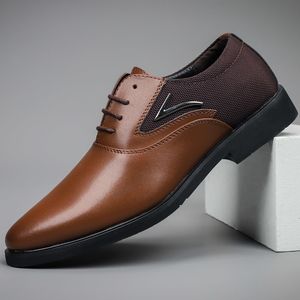 Herren-Oxford-Drucke, klassischer Stil, Kleidschuhe, Weiß, Schwarz, Rot, Orange, Schnürung, formelle Mode, Business