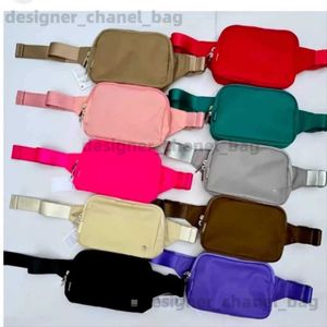 Waist Bags 1L Yoga Fitness Sports Waistpack Nylon Waterproof Chest Bag for LuLu Waist Bag Lemon Bags for Travel Workout Running Hiking T240125