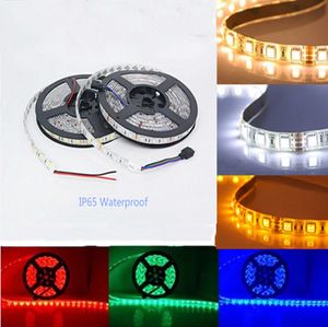 5M LED strip 5050 IP65 Waterproof 60led DC12V Flexible Light Strip RGB CoolWhite Warm White Blue led ruban luces led tiras4039202