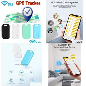 Araba GPS Aksesuarları Mini Bulucu Uzaktan Deklanşör Anti-Lost Etiket Anti-Teat Finder Bluetooth Cep Telefon Cüzdan Çantaları Pet Tracker Drop Deliv Dhasz