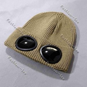 Beanies Två glas CP Companys Hat Beenie Autumn Winter Warm Ski Hats Sticked Thick Sck Caps Stones Islandly Hat Mens Goggles Beanies Sports Outdoors Beanie Eefh