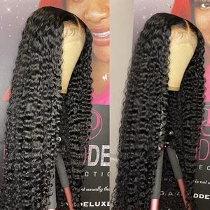 Loose Deep Wave 13x6 HD Lace Front Wig 250% Brazil 30 32 inch Transparent 13x4 Curled Lace Front Men's Wig 230125