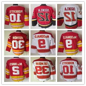 Jarome Iginla Vintage Hockey Jerseys Theoren Fleury Joe Nieuwendyk Mike Vernon Doug Gilmour Al Macinnis Lanny McDonald Gary Roberts Retro 99