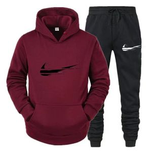 2024 Casual Sportswear Autumn Märke tryckt långärmad pullover jogging byxor tvådelar fitness sportkläder uppsättning av lyxmärke mens träning casual hoodie