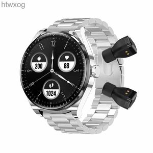 Умные часы Смарт-часы S9 TWS Гарнитура 2 в 1 Беспроводные Bluetooth-наушники Стерео музыкальный плеер Наушники Фитнес-трекер N15 Спортивные умные часы YQ240125