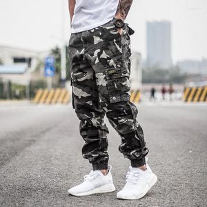 Men's Jeans Fashion Designer Men Loose Fit Multi Pockets Casual Cargo Pants Hip Hop Joggers Camouflage Military Trousers